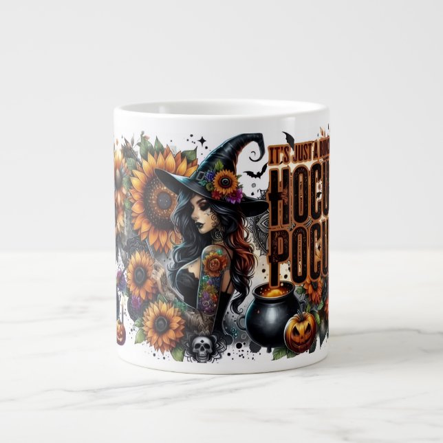 Caneca De Café Grande “Hocus Pocus Vibes Mágicas” (Frente)