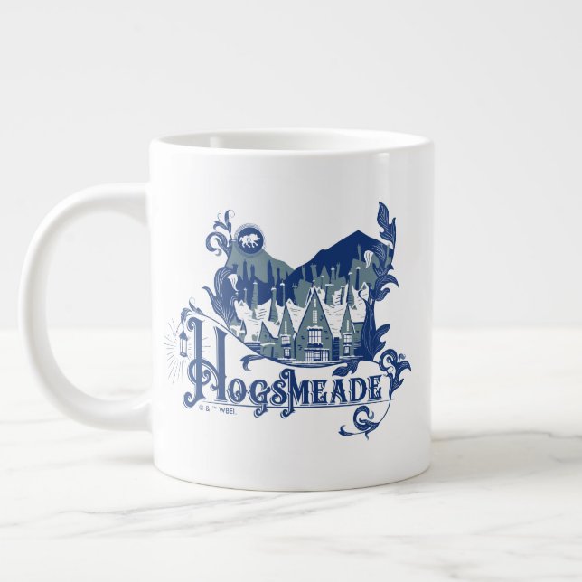 Caneca De Café Grande HOGSMEADE™ Vintage Village Graphic (Esquerda)