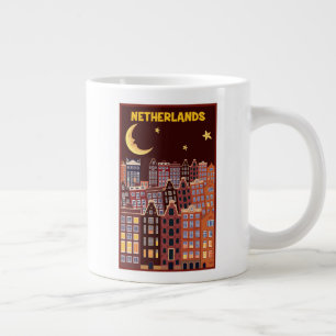 Caneca De Café Grande Holanda à Noite