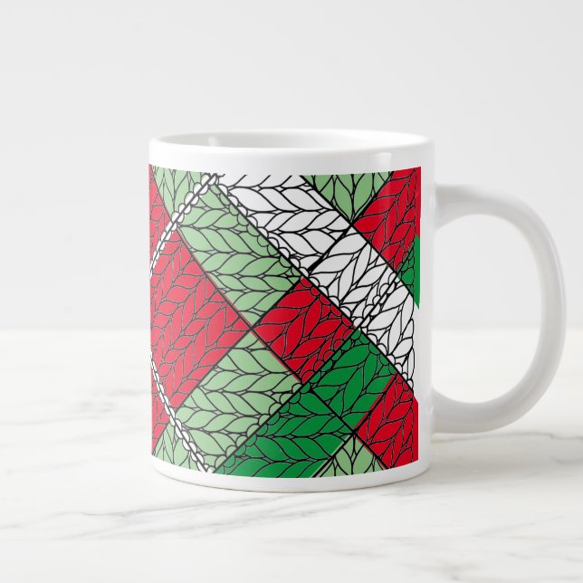 Caneca De Café Grande HOLIDAY ARGYLE KNIT Big Mug (Direita)