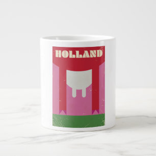 Caneca De Café Grande Holland Dairy viagens vintage