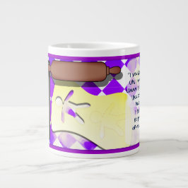 Caneca De Café Grande Homem de Gingerpão engraçado personalizado