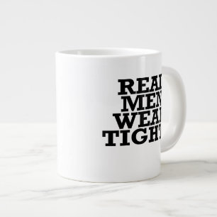 Caneca De Café Grande Homens de verdade vestem peitos