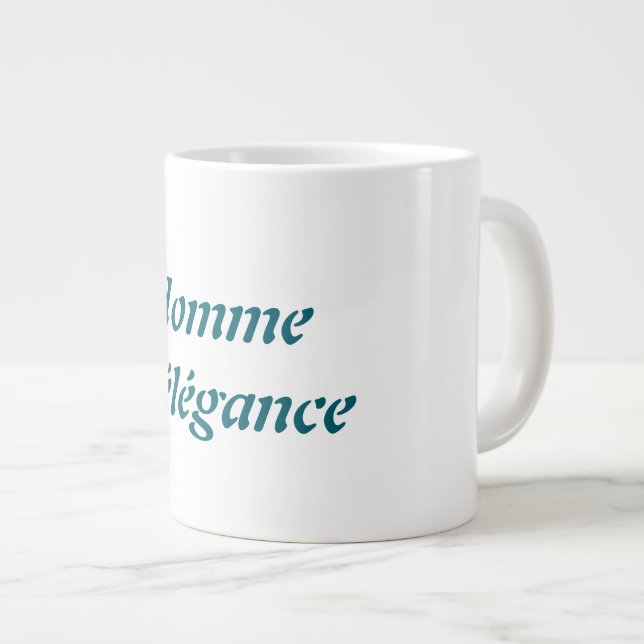 Caneca De Café Grande Homme D'élégance Specialty Mug (Frente Esquerda)