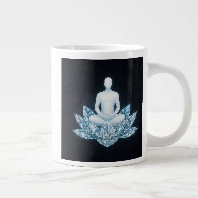 Caneca De Café Grande Homo Luminous The Next Human Evolution Mug Jumbo (Direita)