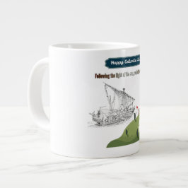 Caneca De Café Grande Honra a Colombo branco
