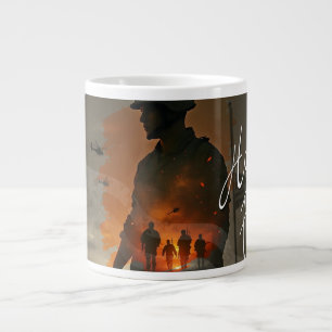 Caneca De Café Grande Honrar os Caídos – Lembrar seu Sacrifício