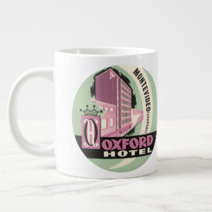 Caneca De Café Grande Hotel Oxford, Montevidéu, Uruguai, Viagem Vintage