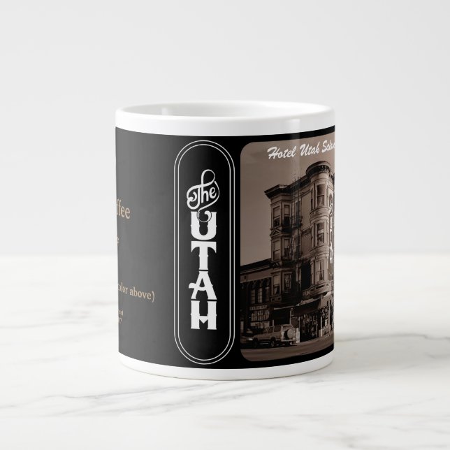Caneca De Café Grande Hotel Utah Saloon Jumbo Coffee Mug (Frente)