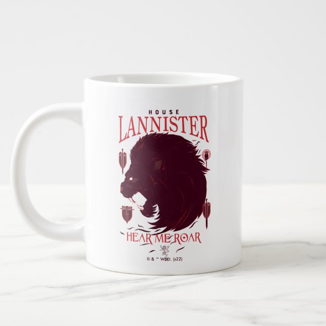 Caneca De Café Grande House Lannister - Ouça-me Roar (Esquerda)
