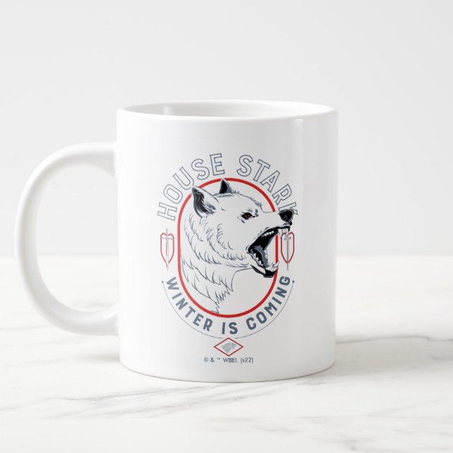 Caneca De Café Grande House Stark - Winter Is Coming (Esquerda)