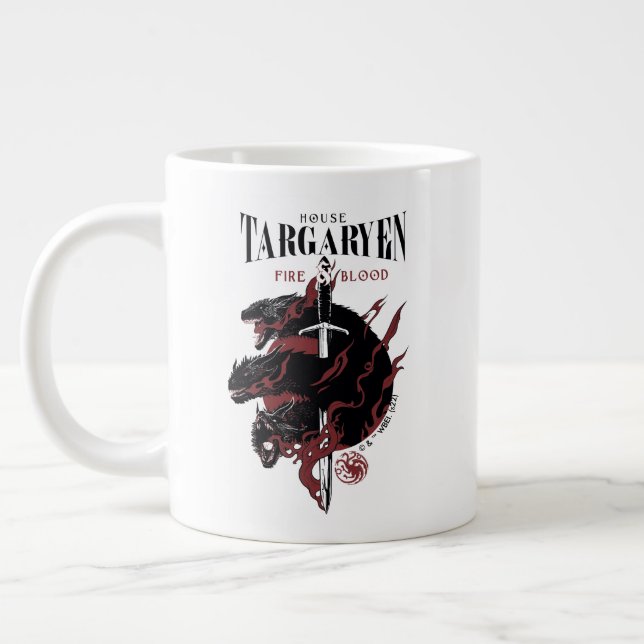 Caneca De Café Grande House Targaryen - Fogo e Sangue (Esquerda)