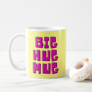 Caneca De Café Grande Hug Amarelo