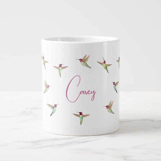 Caneca De Café Grande Hummingbird da Anna Personalizada (Frente)