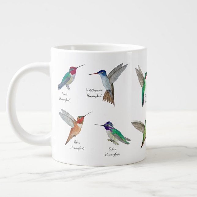 Caneca De Café Grande Hummingbird norte-americano (Esquerda)