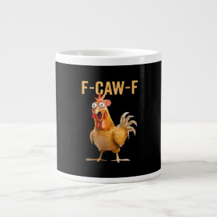 Caneca De Café Grande Humor Engraçado Gótico Corvo F Crocitar F Estilo