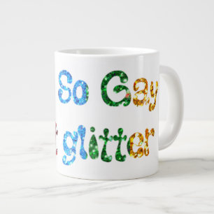 Caneca De Café Grande Humor gay Sou tão Gay I peidar Glitter