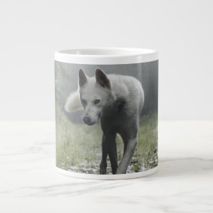Caneca De Café Grande Husky Siberiano Branco
