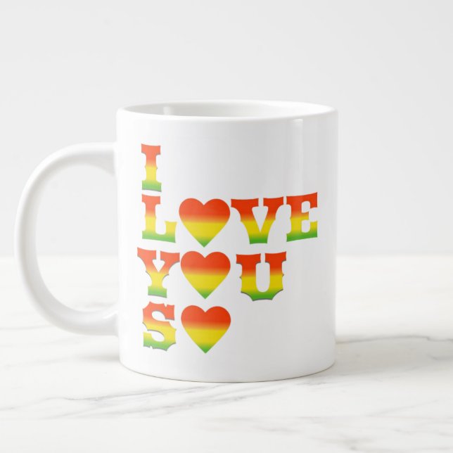 CANECA DE CAFÉ GRANDE I FEEL LOVE FOR YOU (Esquerda)