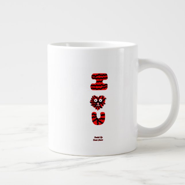 Caneca De Café Grande I Felpudo U Jumbo Mug (Direita)