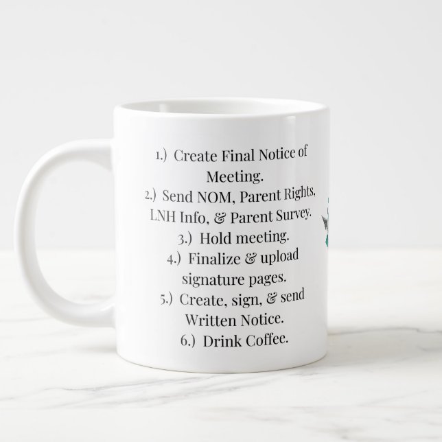 Caneca De Café Grande IEP Steps Coffee Mug (Esquerda)