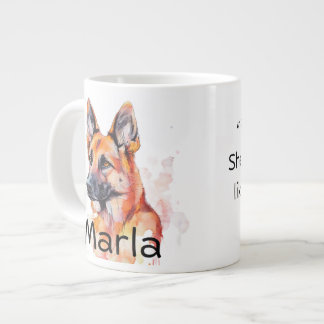 Caneca De Café Grande If My German Shepherd Doesn't Like You....