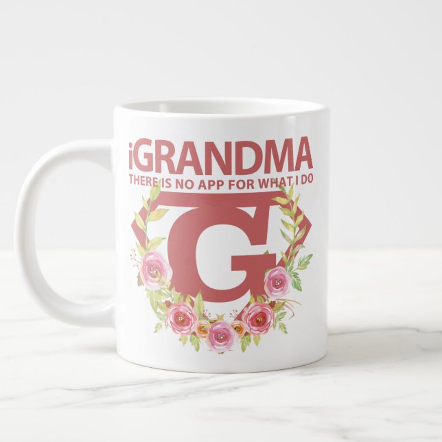Caneca De Café Grande "iGRANDMA" 20oz - Mug gigante de café (Esquerda)