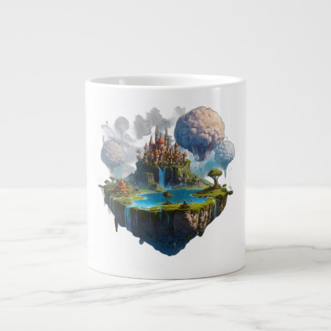 Caneca De Café Grande ilha flutuante (Frente)