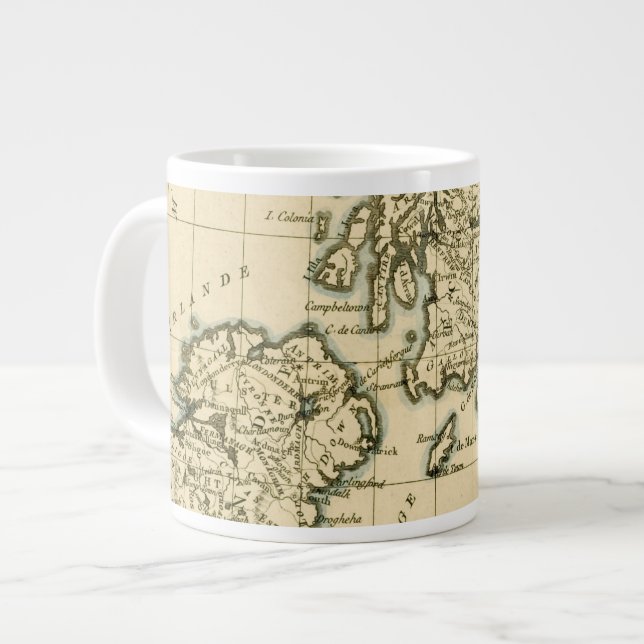 Caneca De Café Grande Ilhas Britânicas (Frente Esquerda)