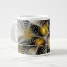 Ilusão Óptica Abstrata Fractal 3D Com Profundidade