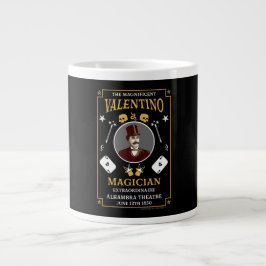Caneca De Café Grande Ilusionista clássico vintage vitoriano
