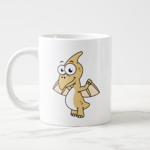 Caneca De Café Grande Ilustração Bela De Um Pterodactilo. 2