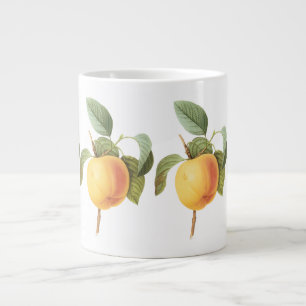 Caneca De Café Grande Ilustração de comida de fruta antiga, maçã Calvill