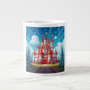 Caneca De Café Grande Imagem Fantasia de um Castelo de Cana-de-Açúcar