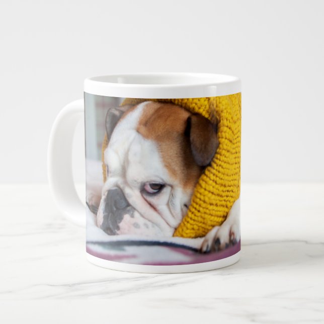 Caneca De Café Grande Imagens de Getty| Bulldog Inglês (Frente Esquerda)