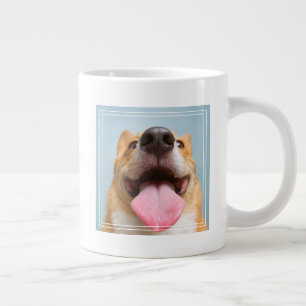 Caneca De Café Grande Imagens de Getty Corgi muito feliz