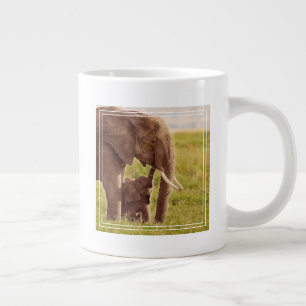 Caneca De Café Grande Imagens de Getty Elefante e bebê