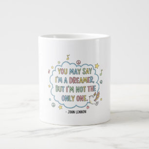 Caneca De Café Grande Imagine o sonho lúdico de Lennon