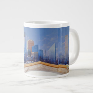 Caneca De Café Grande Impacto de Londres New York