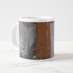 Caneca De Café Grande Impasto Abstrato I