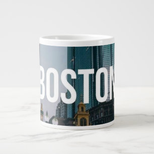 Caneca De Café Grande Impressão da Paisagem Urbana de Boston Antiga - Ar