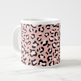 Caneca De Café Grande Impressão Leopardo, Manchas Leopardo, Leopardo Ros