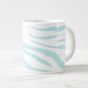 Caneca De Café Grande Impressão Zebra Azul no Céu
