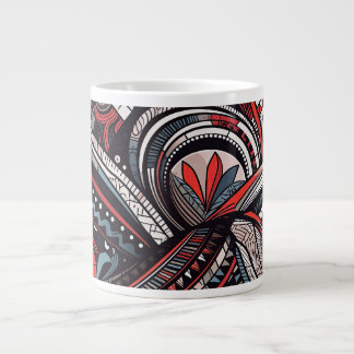 Caneca De Café Grande Impressões tribais