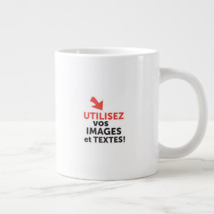 Caneca De Café Grande Imprimer vos conceptions en ligne en français