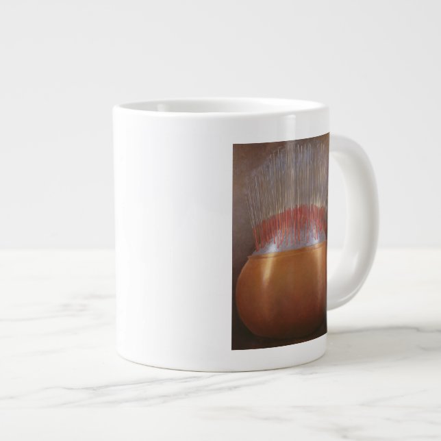 Caneca De Café Grande Incense Sticks (Frente Esquerda)