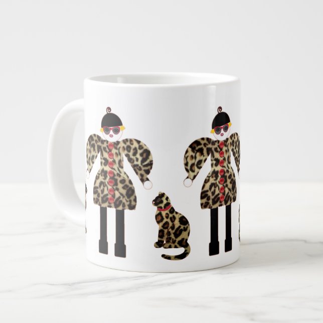 Caneca De Café Grande Incognito Martzkin Jumbo Mug (Frente Esquerda)