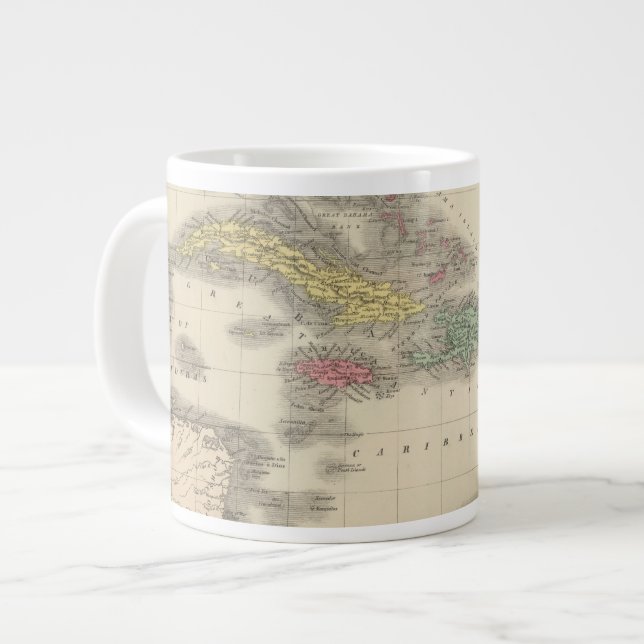 Caneca De Café Grande Índias Ocidentais 9 (Frente Esquerda)