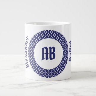 Caneca De Café Grande Indigo Blossom Ring Jumbo Mug