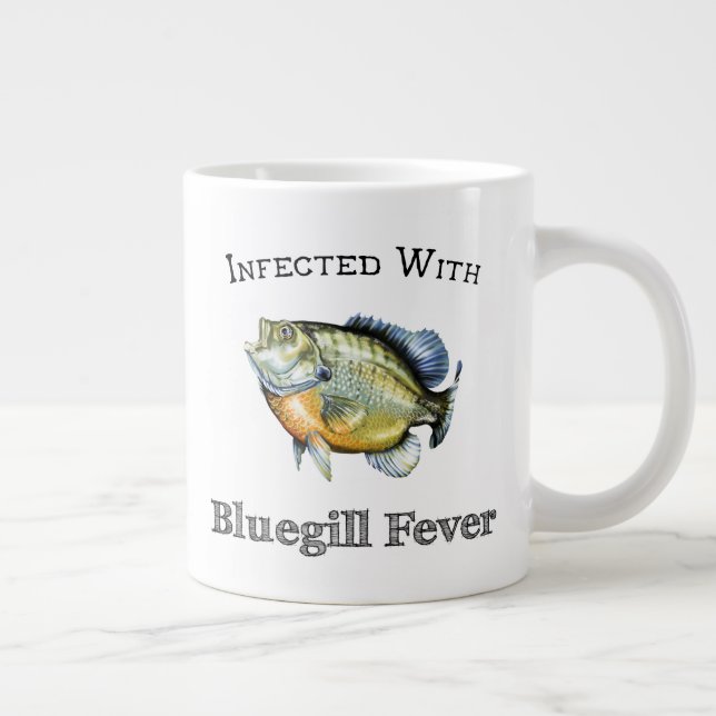 Caneca De Café Grande Infectado com febre de Bluegill (Direita)